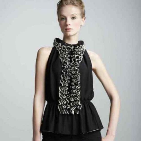 Robert Rodriguez Neiman Marcus Sleeveless Blouse women's sz S - Picture 15 of 16